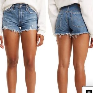 Levi’s 501 Original Cut Off Denim Shorts